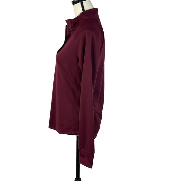 Under Armour Small Loose Fit Pullover Jacket Long Sleeve Thumbholes Snaps Womens - Picture 7 of 8